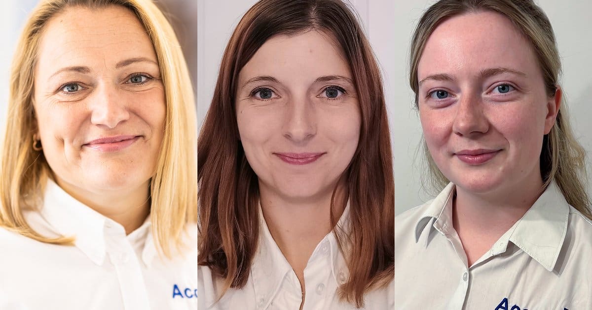 Charlotte, Tracey, and Olivia from Accura Engineering, featured in a blog post celebrating women in engineering for INWED 2025.